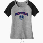 Alameda Soccer Club Islanders <span class="pdp-name-mascot">Alameda Soccer Club Islanders</span> New Era Women's Tri-Blend Short Sleeve Cinched Tee Front Thumbnail