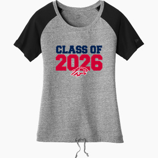 New Era Women's Tri-Blend Short Sleeve Cinched Tee