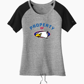 New Era Women's Tri-Blend Short Sleeve Cinched Tee