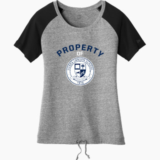 New Era Women's Tri-Blend Short Sleeve Cinched Tee