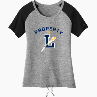 New Era Women's Tri-Blend Short Sleeve Cinched Tee