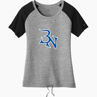 New Era Women's Tri-Blend Short Sleeve Cinched Tee