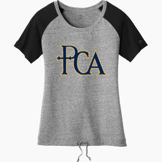 New Era Women's Tri-Blend Short Sleeve Cinched Tee