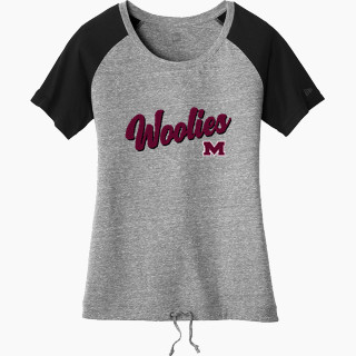 New Era Women's Tri-Blend Short Sleeve Cinched Tee