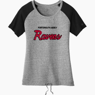 New Era Women's Tri-Blend Short Sleeve Cinched Tee