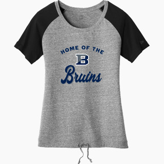 New Era Women's Tri-Blend Short Sleeve Cinched Tee