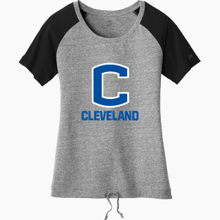 New Era Women's Tri-Blend Short Sleeve Cinched Tee