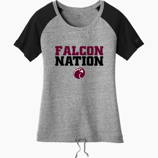 New Era Women's Tri-Blend Short Sleeve Cinched Tee