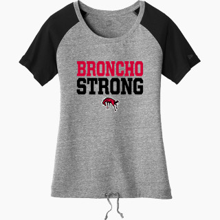 New Era Women's Tri-Blend Short Sleeve Cinched Tee