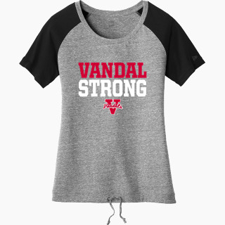 New Era Women's Tri-Blend Short Sleeve Cinched Tee