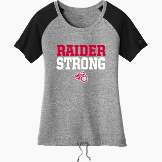 New Era Women's Tri-Blend Short Sleeve Cinched Tee