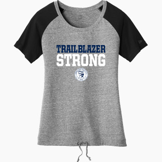 New Era Women's Tri-Blend Short Sleeve Cinched Tee