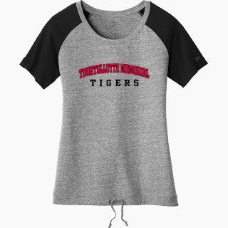 New Era Women's Tri-Blend Short Sleeve Cinched Tee