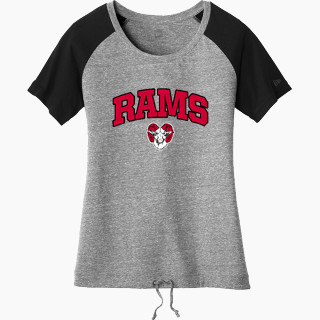 New Era Women's Tri-Blend Short Sleeve Cinched Tee