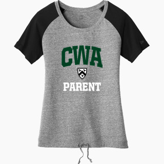 New Era Women's Tri-Blend Short Sleeve Cinched Tee