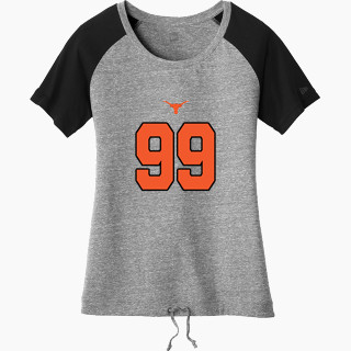 New Era Women's Tri-Blend Short Sleeve Cinched Tee