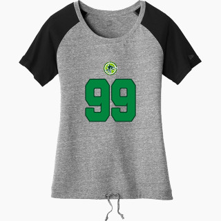 New Era Women's Tri-Blend Short Sleeve Cinched Tee