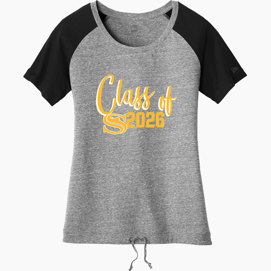 Sullivan Tigers <span class="pdp-name-mascot">Sullivan Tigers</span> New Era Women's Tri-Blend Short Sleeve Cinched Tee