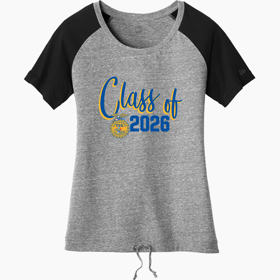 MOUNT MARKHAM HIGH SCHOOL MUSTANGS <span class="pdp-name-mascot">MOUNT MARKHAM MUSTANGS</span> New Era Women's Tri-Blend Short Sleeve Cinched Tee