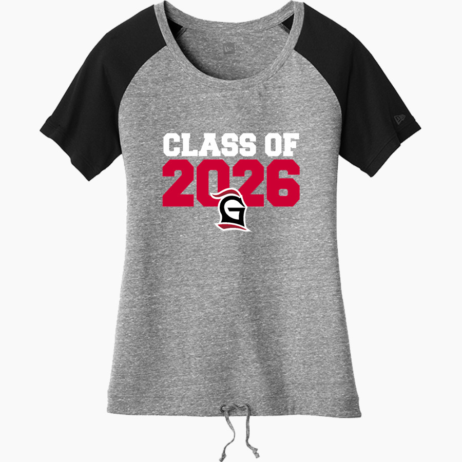 Grace College Lancers <span class="pdp-name-mascot">Grace College Lancers</span> New Era Women's Tri-Blend Short Sleeve Cinched Tee