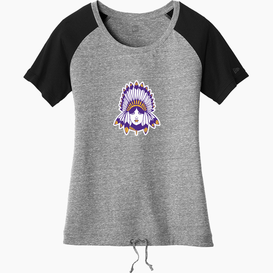 Scottsburg SMS <span class="pdp-name-mascot">Scottsburg SMS</span> New Era Women's Tri-Blend Short Sleeve Cinched Tee