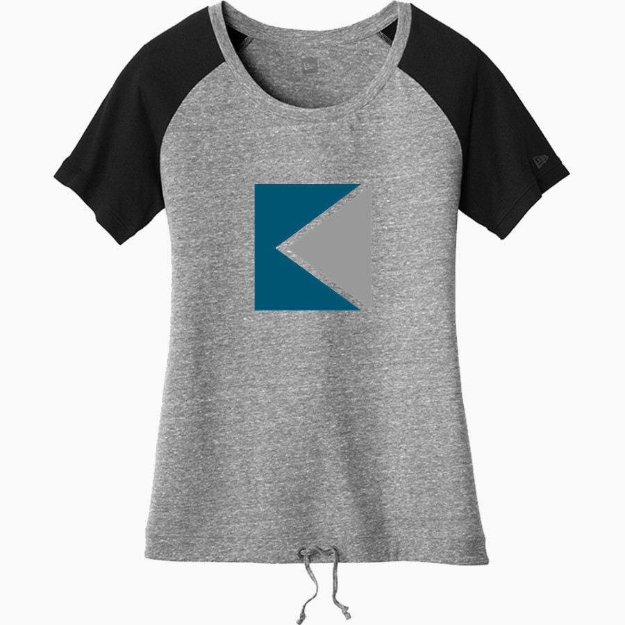 KENNY PIPE & SUPPLY New Era Women's Tri-Blend Short Sleeve Cinched Tee