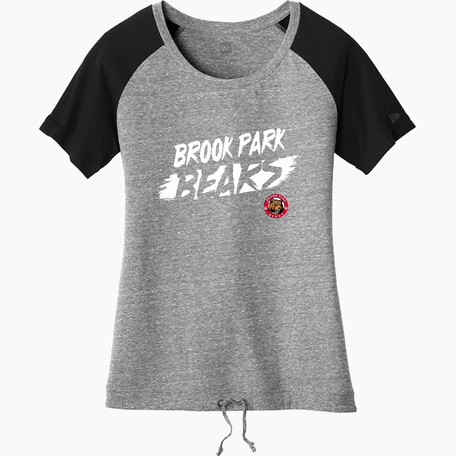 Brook Park Bears New Era Women's Tri-Blend Short Sleeve Cinched Tee