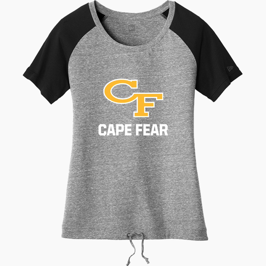 Cape Fear Colts New Era Women's Tri-Blend Short Sleeve Cinched Tee