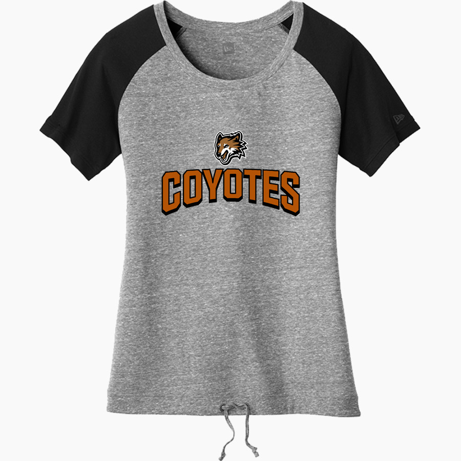 ORANGE VISTA HIGH SCHOOL COYOTES <span class="pdp-name-mascot">ORANGE VISTA COYOTES</span> New Era Women's Tri-Blend Short Sleeve Cinched Tee