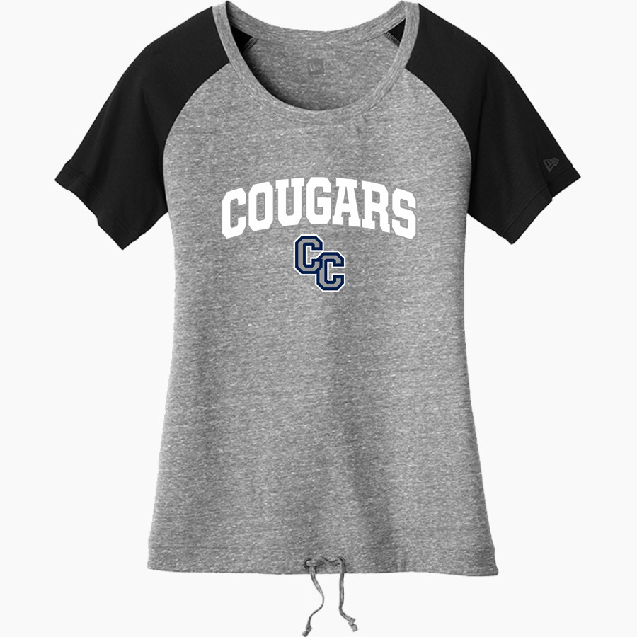 Columbia Cougars <span class="pdp-name-mascot">Columbia Cougars</span> New Era Women's Tri-Blend Short Sleeve Cinched Tee