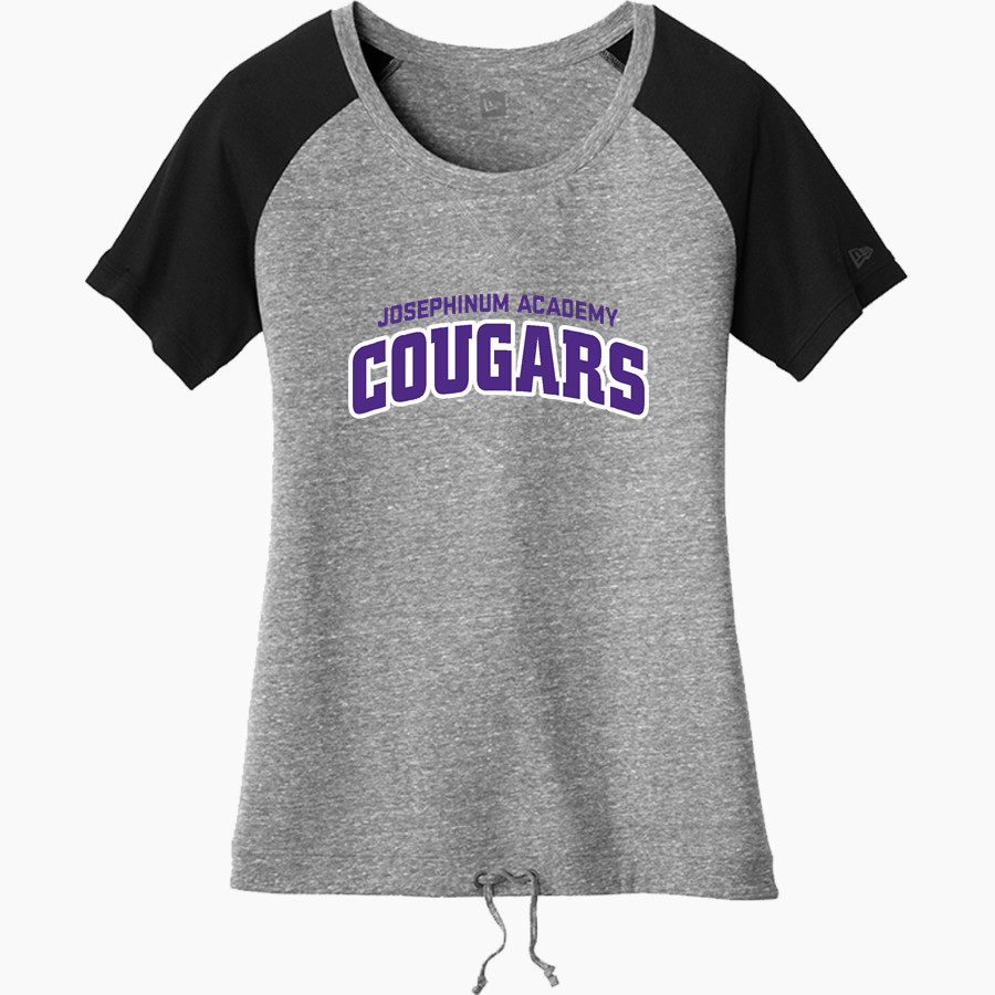 Josephinum Academy of the Sacred Heart <span class="pdp-name-mascot">Josephinum Academy Cougars</span> New Era Women's Tri-Blend Short Sleeve Cinched Tee
