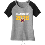 NOTTOWAY HIGH SCHOOL COUGARS <span class="pdp-name-mascot">NOTTOWAY COUGARS</span> New Era Women's Tri-Blend Short Sleeve Cinched Tee Front Thumbnail