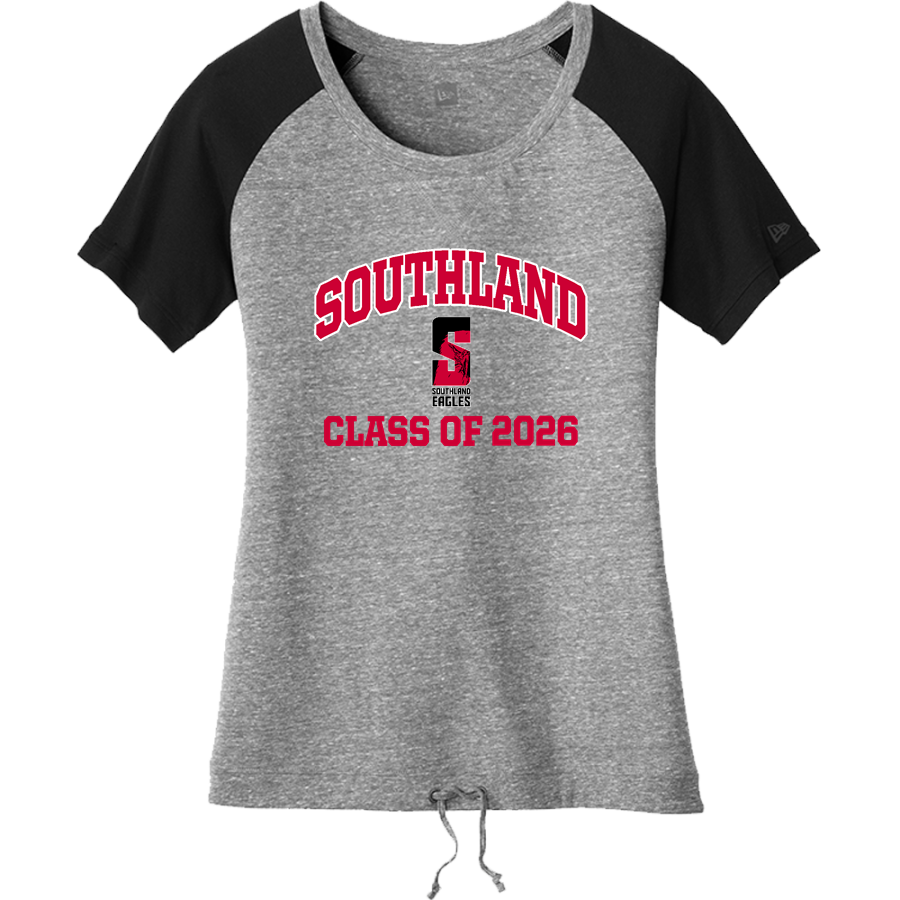 SOUTHLAND HIGH SCHOOL EAGLES <span class="pdp-name-mascot">SOUTHLAND EAGLES</span> New Era Women's Tri-Blend Short Sleeve Cinched Tee