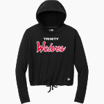 TRINITY HIGH SCHOOL WOLVES New Era Women's Power Long Sleeve Hoodie Front Thumbnail