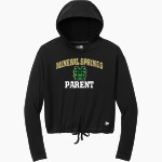 MINERAL SPRINGS HIGH SCHOOL HORNETS <span class="pdp-name-mascot">MINERAL SPRINGS HORNETS</span> New Era Women's Power Long Sleeve Hoodie Front Thumbnail