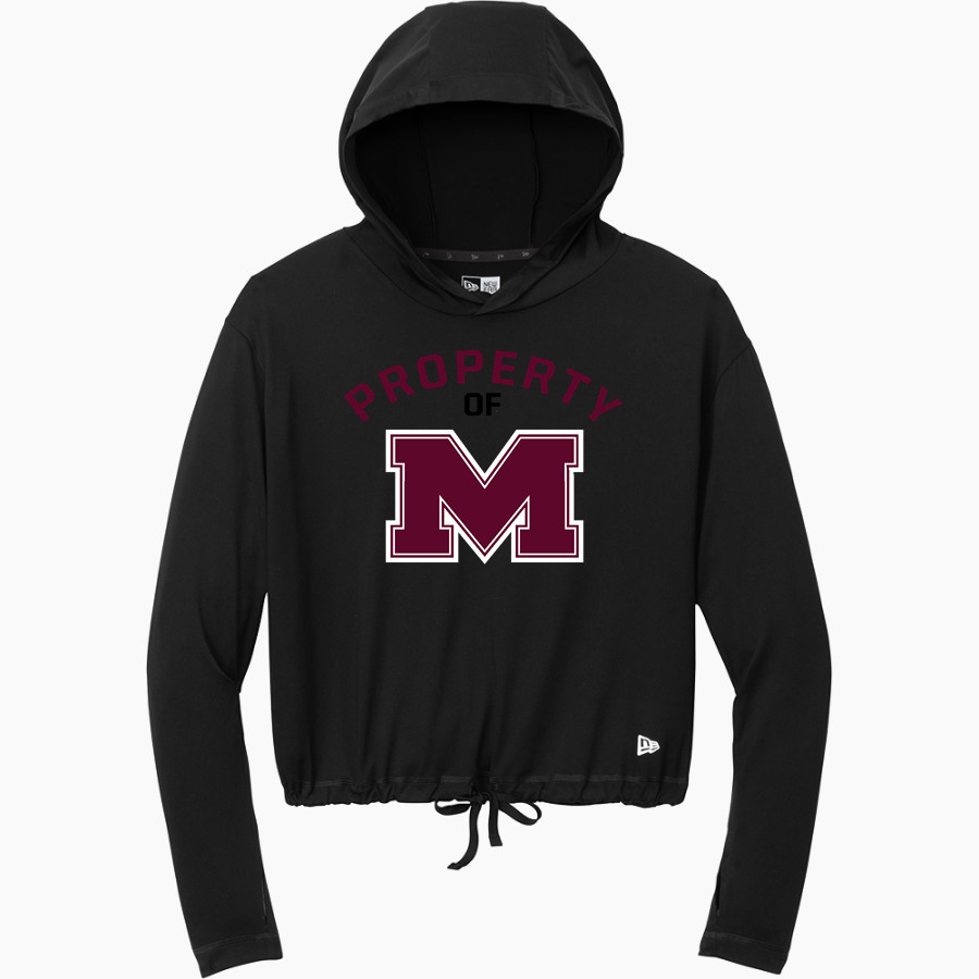 MILLBURY SR HIGH SCHOOL WOOLIES <span class="pdp-name-mascot">MILLBURY MEMORIAL WOOLIES</span> New Era Women's Power Long Sleeve Hoodie