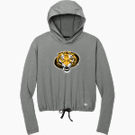 PRAIRIE GROVE HIGH SCHOOL TIGERS <span class="pdp-name-mascot">PRAIRIE GROVE TIGERS</span> New Era Women's Power Long Sleeve Hoodie Front Thumbnail