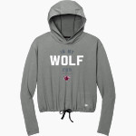 VAN NUYS HIGH SCHOOL WOLVES <span class="pdp-name-mascot">VAN NUYS WOLVES</span> New Era Women's Power Long Sleeve Hoodie Front Thumbnail