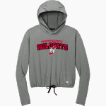 INDEPENDENCE HIGH SCHOOL WILDCATS <span class="pdp-name-mascot">INDEPENDENCE WILDCATS</span> New Era Women's Power Long Sleeve Hoodie Front Thumbnail