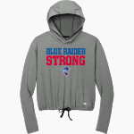 Cleveland Blue Raiders <span class="pdp-name-mascot">Cleveland Blue Raiders</span> New Era Women's Power Long Sleeve Hoodie Front Thumbnail