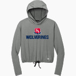 Frontier Academy Wolverines <span class="pdp-name-mascot">Frontier Academy Wolverines</span> New Era Women's Power Long Sleeve Hoodie Front Thumbnail