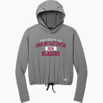 Cumberland Valley Christian Blazers New Era Women's Power Long Sleeve Hoodie Front Thumbnail