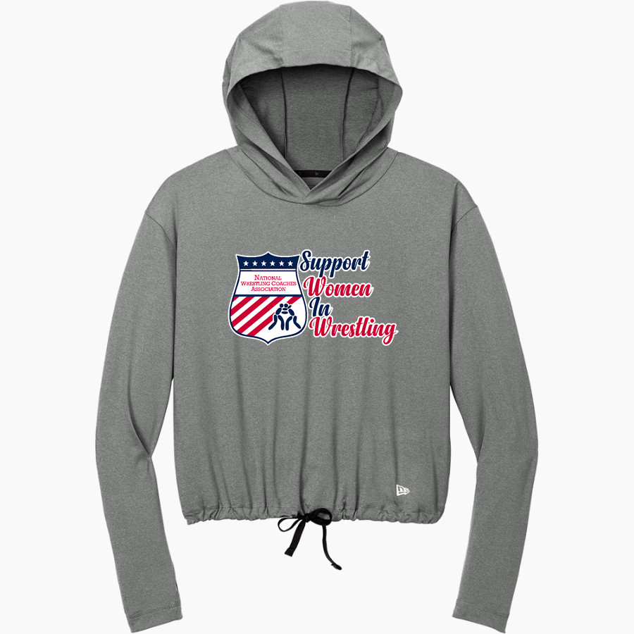 National Wrestling Coaches Association <span class="pdp-name-mascot">NWCA</span> New Era Women's Power Long Sleeve Hoodie