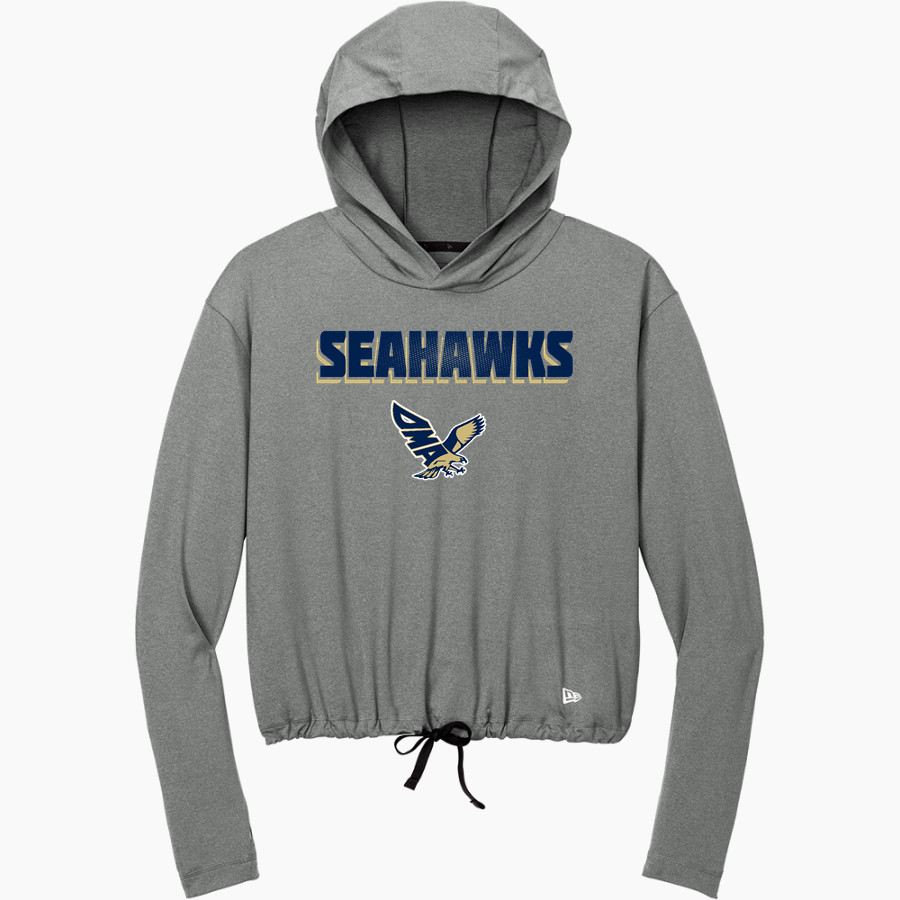 DELAWARE MILITARY ACADEMY SEAHAWKS STORE New Era Women's Power Long Sleeve Hoodie