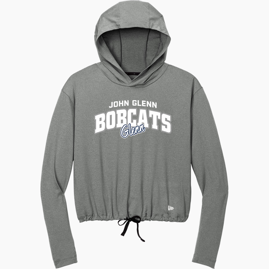 John Glenn Bobcats New Era Women's Power Long Sleeve Hoodie