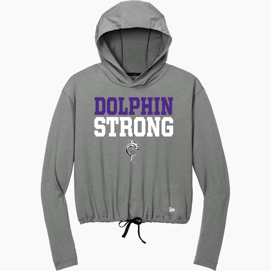 Bergman Dolphins New Era Women's Power Long Sleeve Hoodie