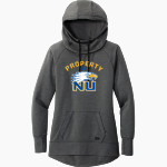 Northwest University Eagles Online Store New Era Women's Tri-Blend Fleece Pullover Hoodie Front Thumbnail