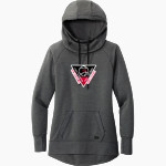 Oklahoma Hustlers Hustlers <span class="pdp-name-mascot">Oklahoma Hustlers</span> New Era Women's Tri-Blend Fleece Pullover Hoodie Front Thumbnail