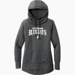 JEFFERSON HIGH SCHOOL BLUEJAYS <span class="pdp-name-mascot">JEFFERSON BLUEJAYS</span> New Era Women's Tri-Blend Fleece Pullover Hoodie Front Thumbnail