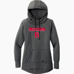 Benedictine University Mesa Redhawks <span class="pdp-name-mascot">Benedictine University Redhawks</span> New Era Women's Tri-Blend Fleece Pullover Hoodie Front Thumbnail